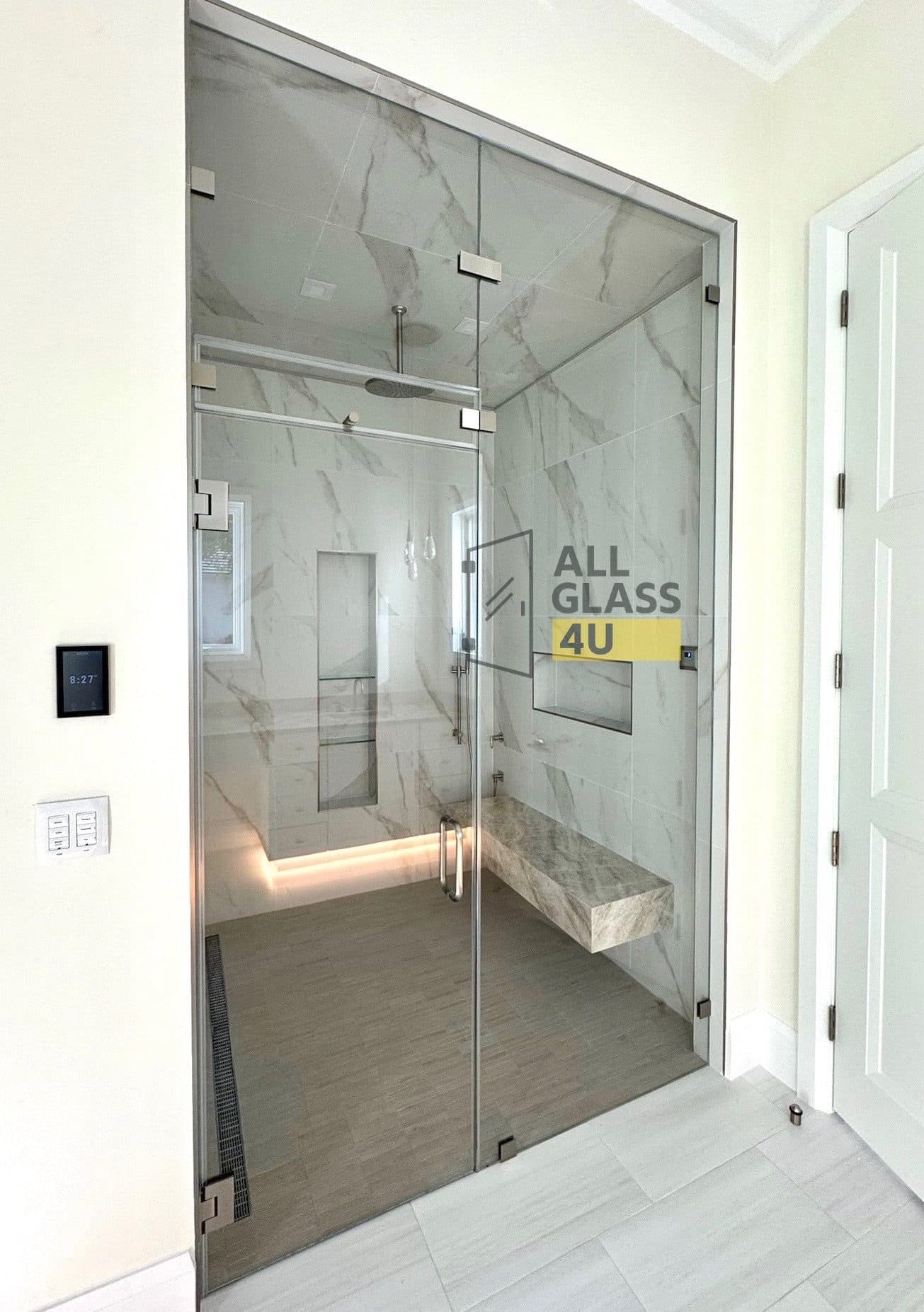 Frameless Steamer Shower Enclosure