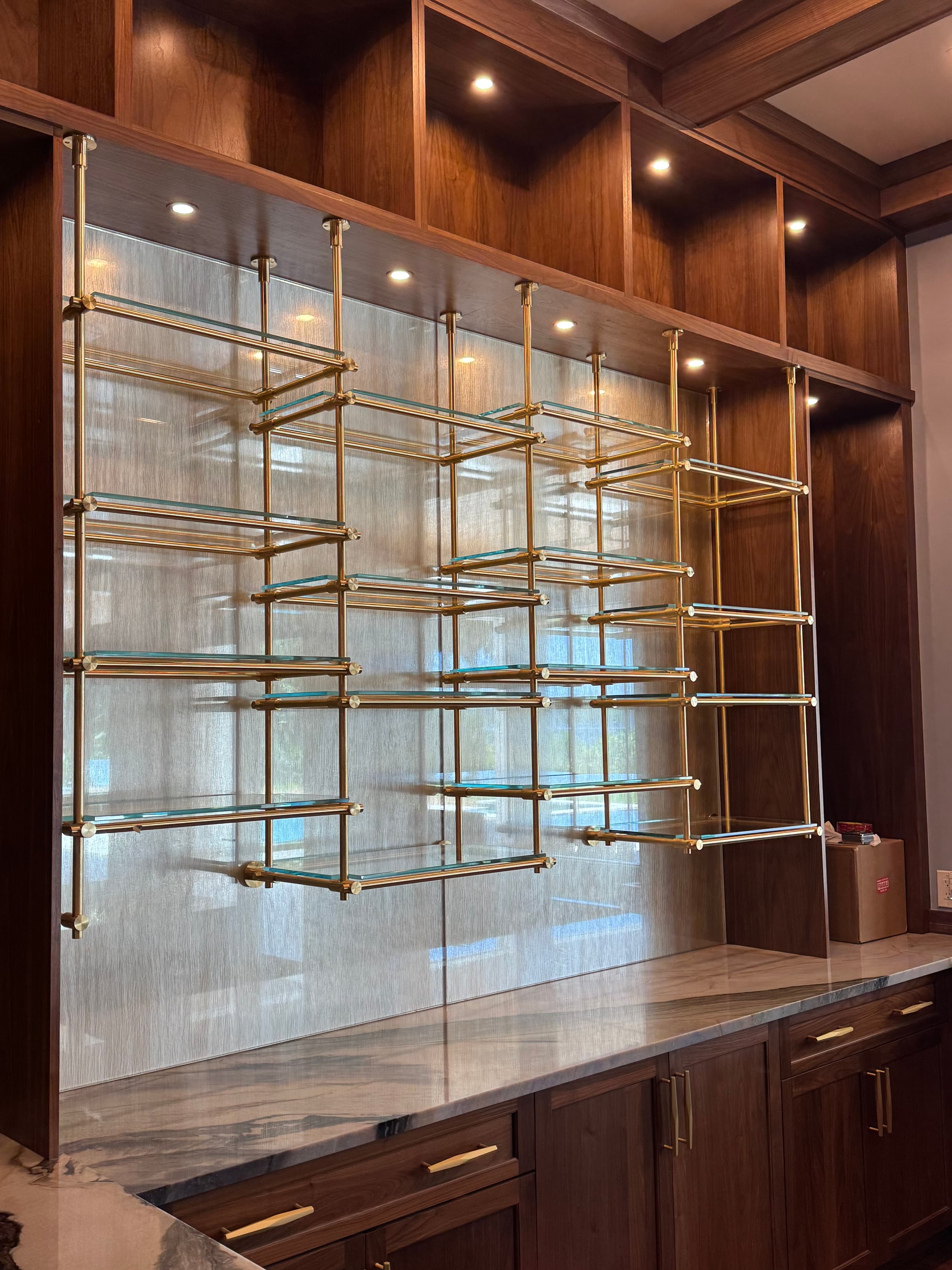 Glass Shelving project by All Glass 4 U
