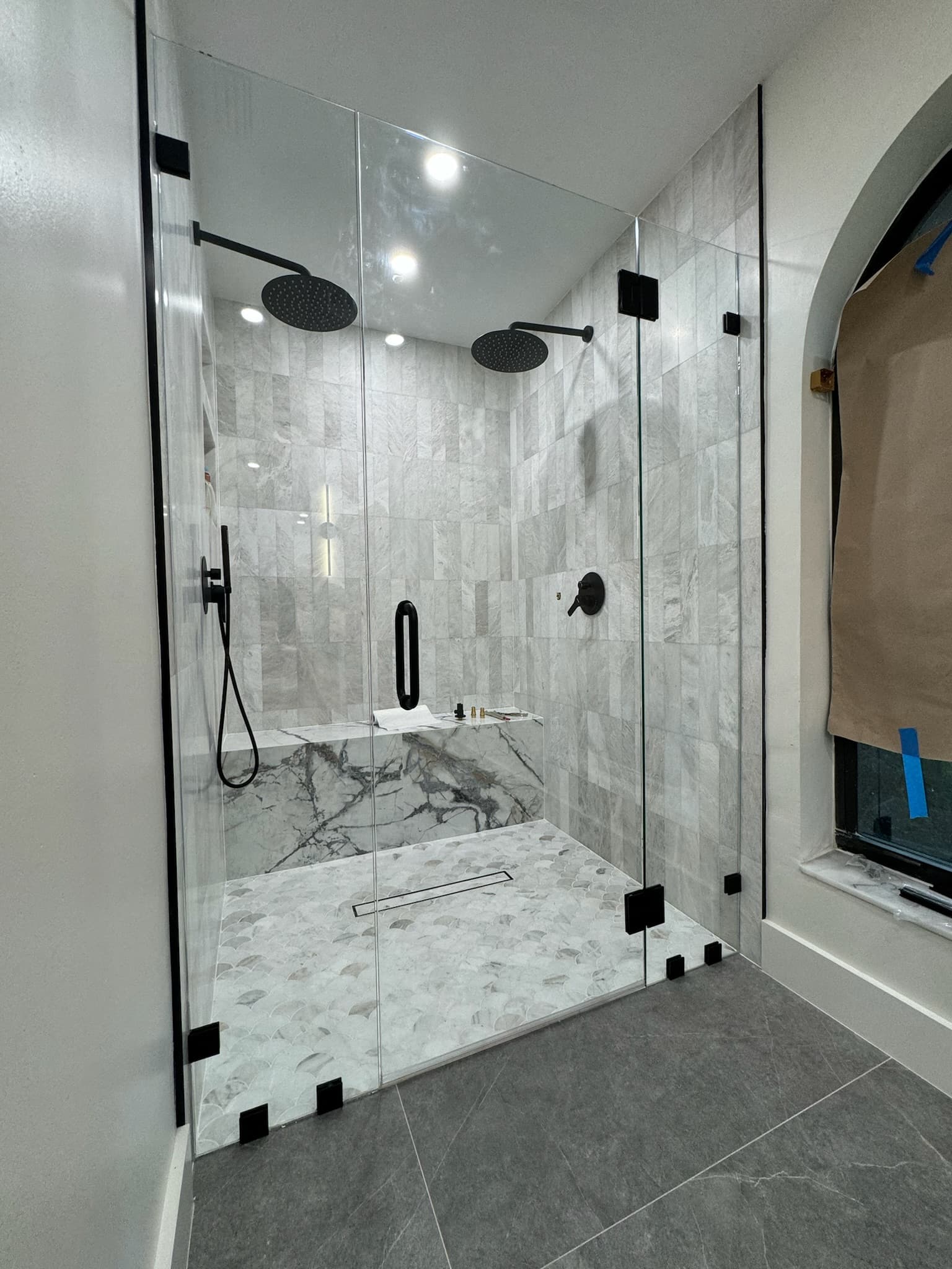 Frameless Shower Doors project by All Glass 4 U