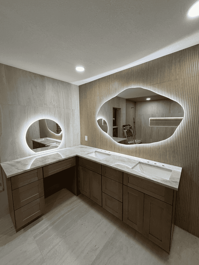 Custom mirror installation