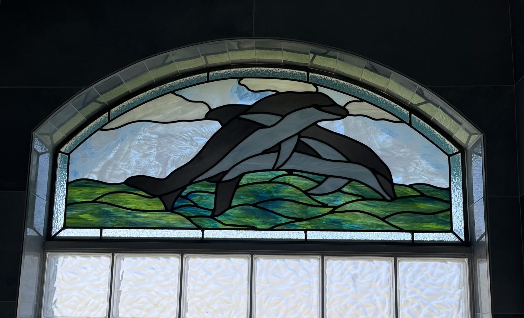 Stained and leaded art glass