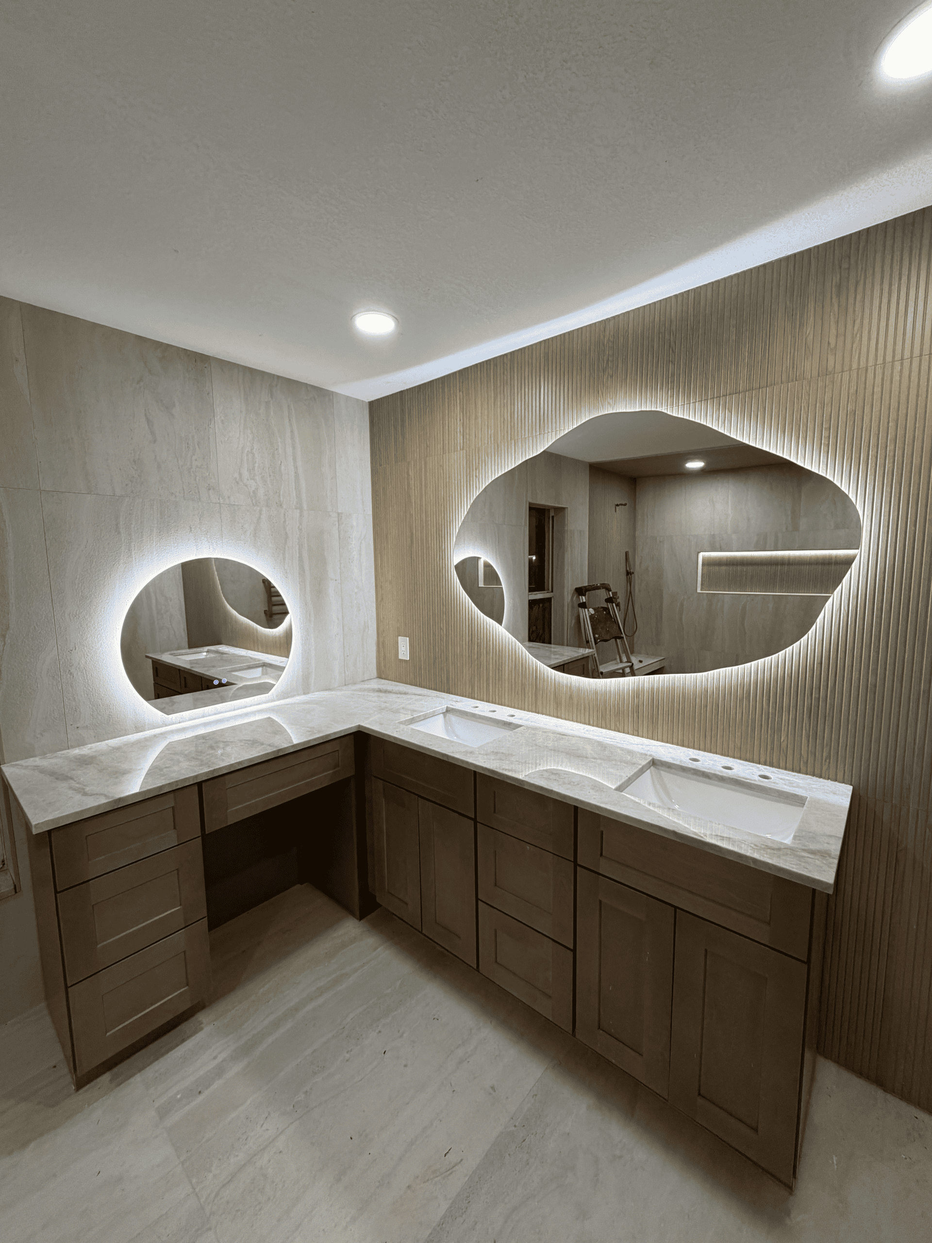 Custom mirror installation